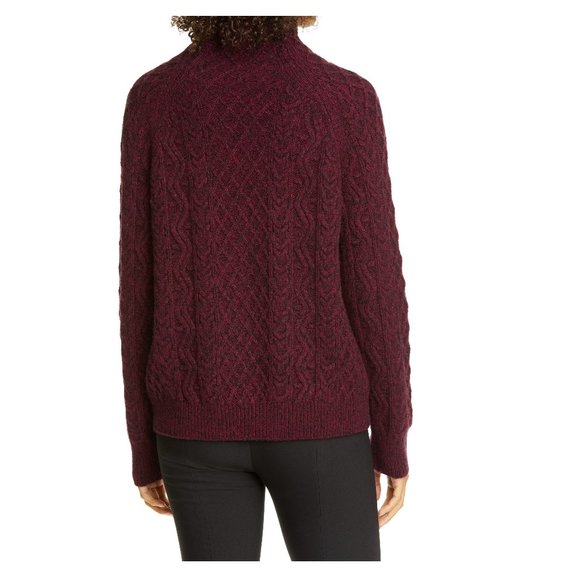 Vince Merino Cable Knit Turtleneck Sweater - Picture 8 of 13